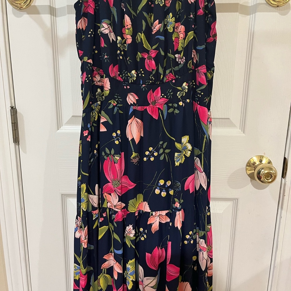 Used navy blue maxi dress used 3 times size L